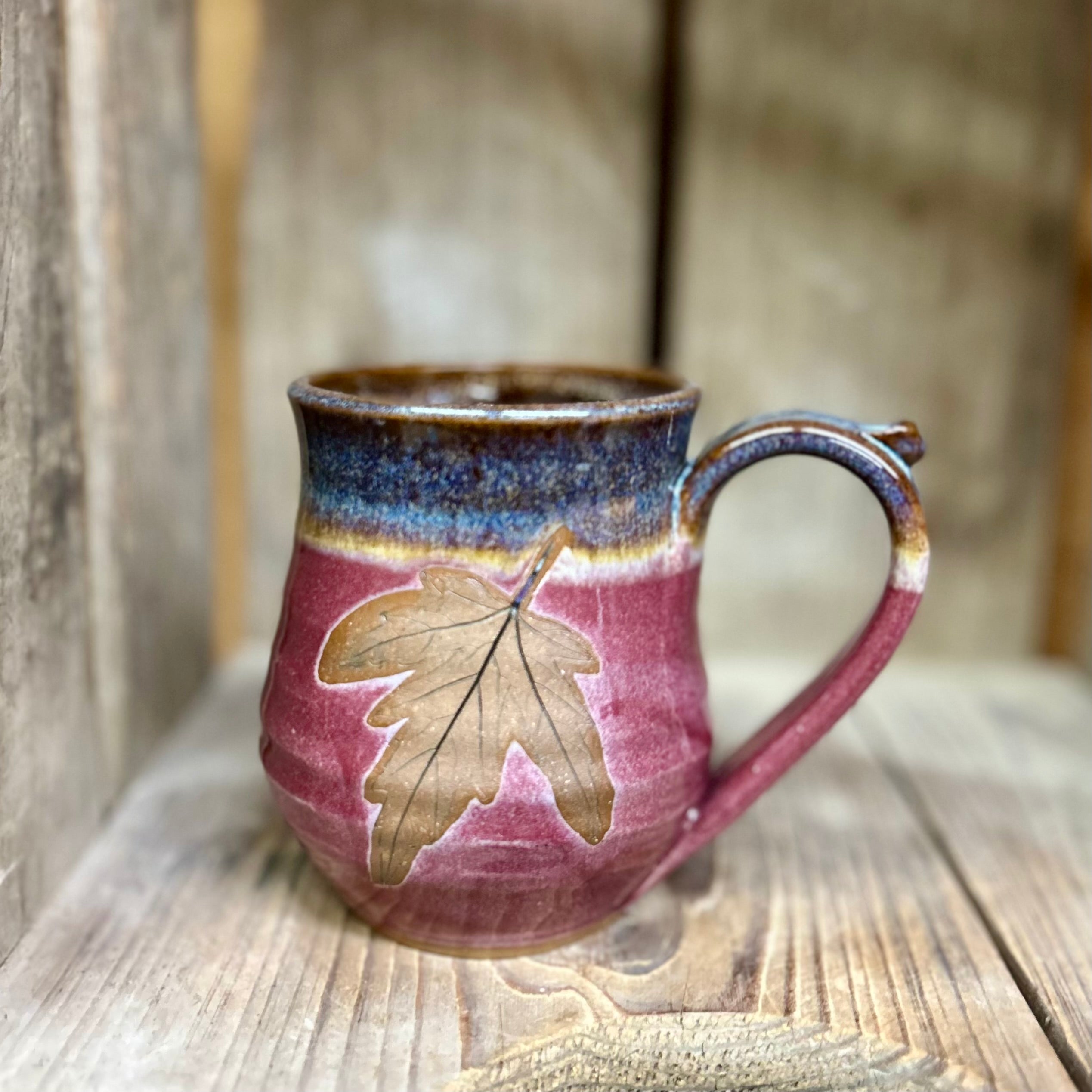 Leaf Mug {Sunset}