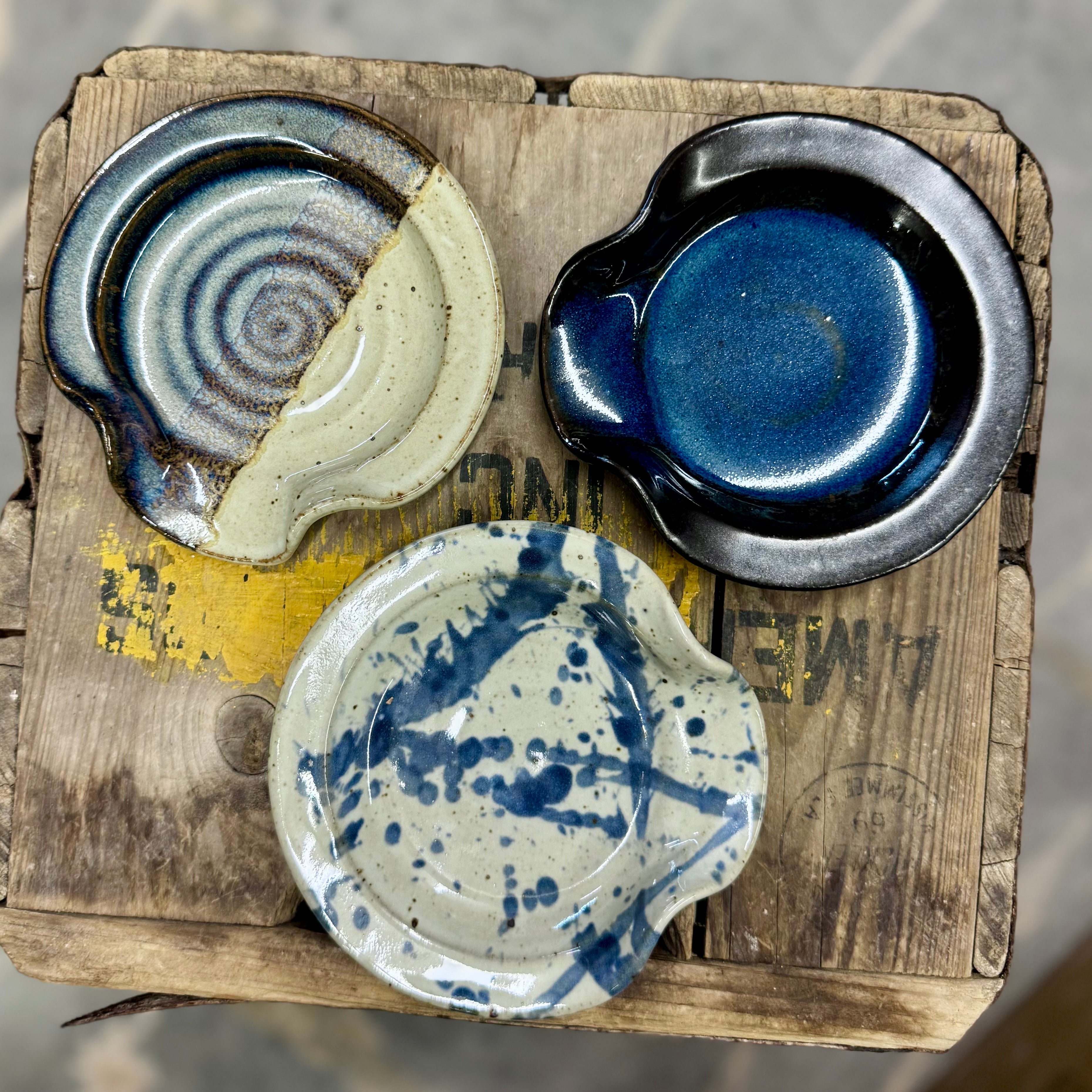 Spoon Rests Set of 3 {Blues}