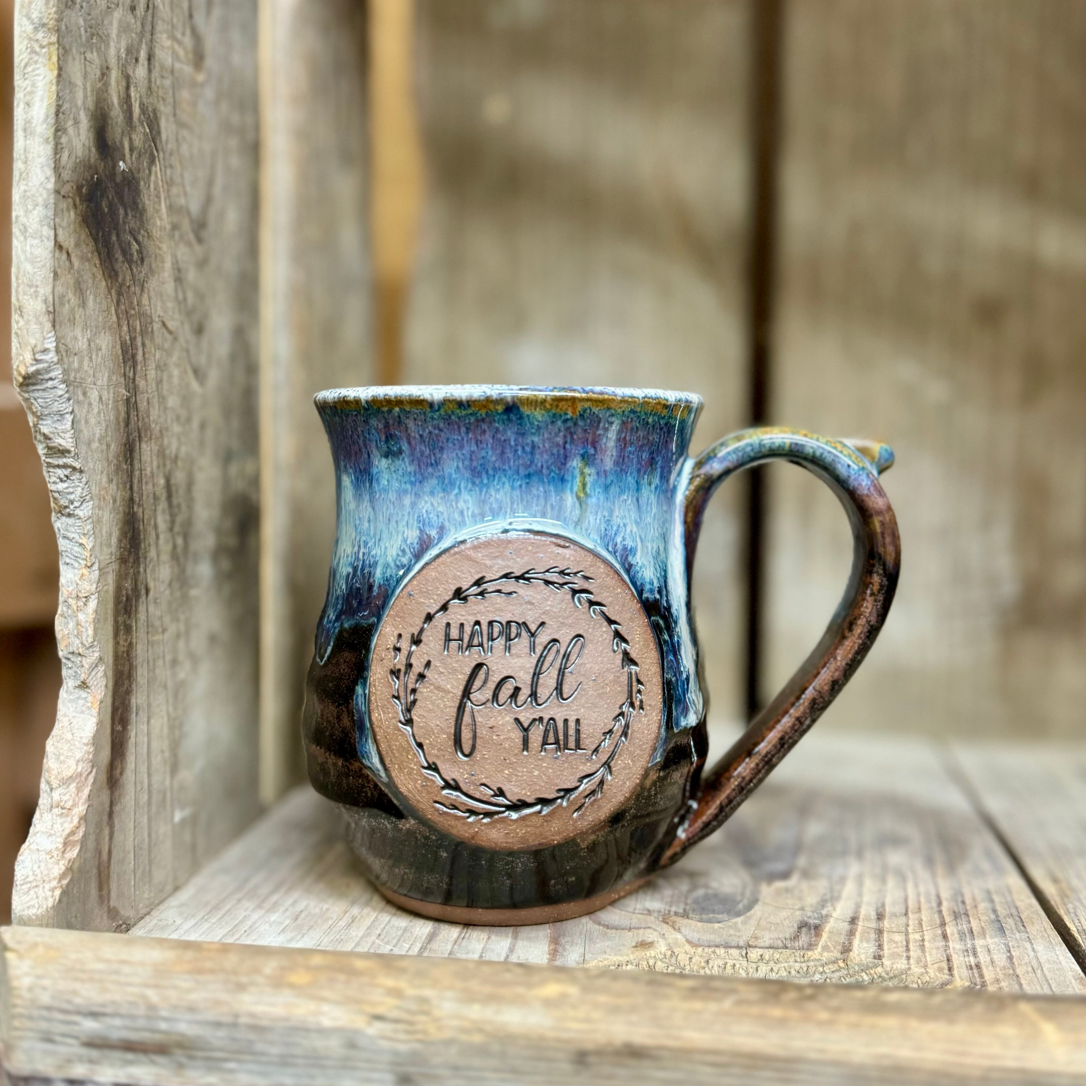 Happy Fall Yall Mug {Denim}