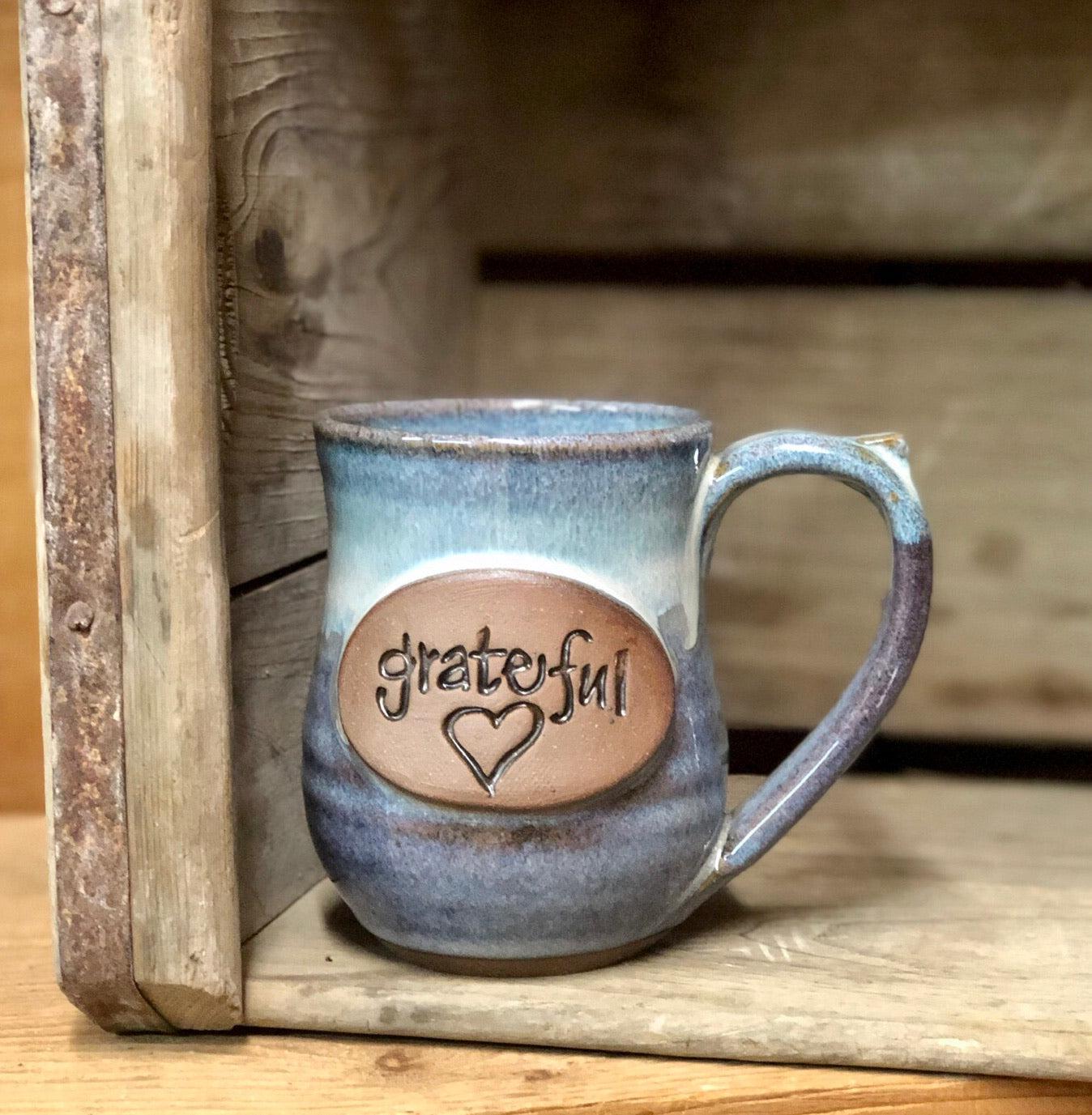 Grateful  Mug {Smoky Blue}